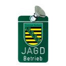Autoschild "Jagdbetrieb"  Sachsen