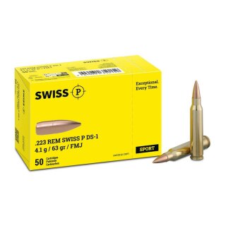 .223 Rem. Swiss P FMJ 63grs - 50Stk