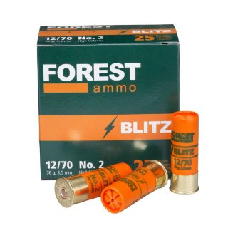 12/70 Forest Ammo Blitz HV 3,5mm 36g - 25 Stk