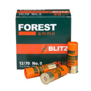 12/70 Forest Ammo Blitz HV 4,0mm 36g - 25 Stk