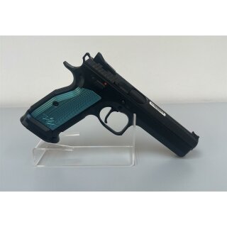 CZ 75 TS 2 - blaue Griffschalen  9mm Luger - Sonderposten