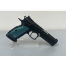 CZ 75 TS 2 - blaue Griffschalen  9mm Luger - Sonderposten