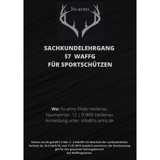 Waffensachkunde nach §7 WaffG -10.04., 11.04. + 18.04.2026