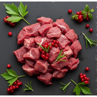 Rehgulasch - küchenfertig- 1000g
