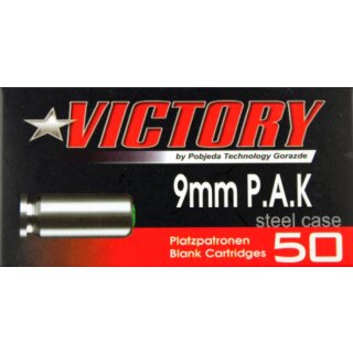 Victory Platzpatronen Kal. 9 mm P.A.K. Platzpatronen - 50 Stück