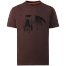 T-Shirt Keiler-Print - braun