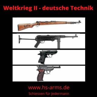 Schießen für Jedermann - Paket 6 - Weltkrieg II - deutsche Technik