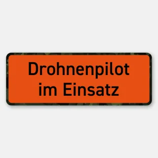 Magnetschild  "Drohnenpilot im Einsatz"
