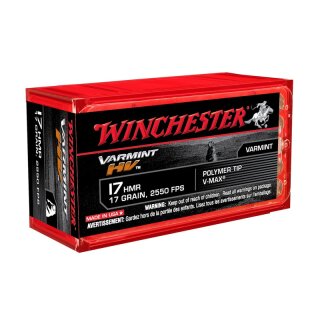 .17 HMR Winchester Varmint HV 17grain - 50Stk