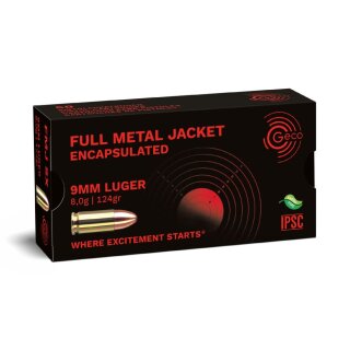9mm Luger Geco Encapsulated SX Tombak FMJ - 124grs - 50Stk
