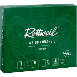 12/70 Rottweil Waidmannsheil Bismuth 32g - 3,0mm -  10Stk