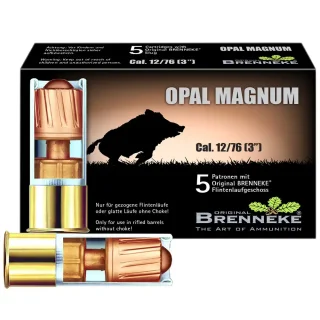 12/76 Brenneke Jagdslug Opal Magnum 43g / 666grs