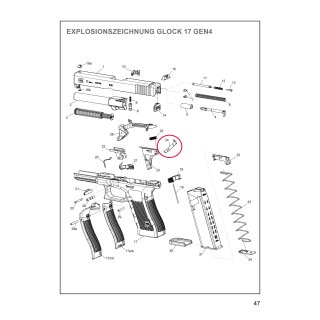 Steuerfeder Glock 17 Gen 4 #24