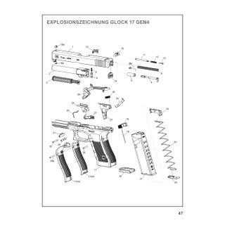 Schließfeder komplett Glock17 Gen 4 #3