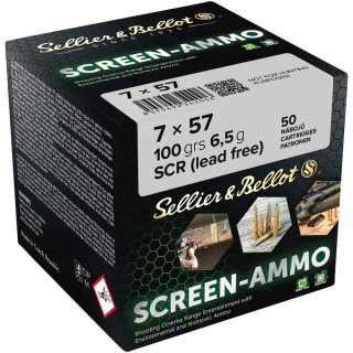 7x57 S&B Screen-Ammo SCR Zink 100 grs. 50Stk