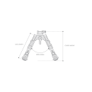 UTG Recon 360 Zweibein - High 206 - 302 mm