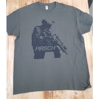 hs-arms Motiv T-Shirt PIRSCH Oliv S