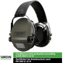 MSA Sordin Gehörschutz Supreme Pro Grün/Kopfband Leder schwarz